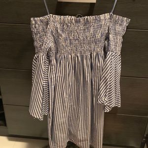 ZARA OFF THE SHOULDER SUN DRESS
